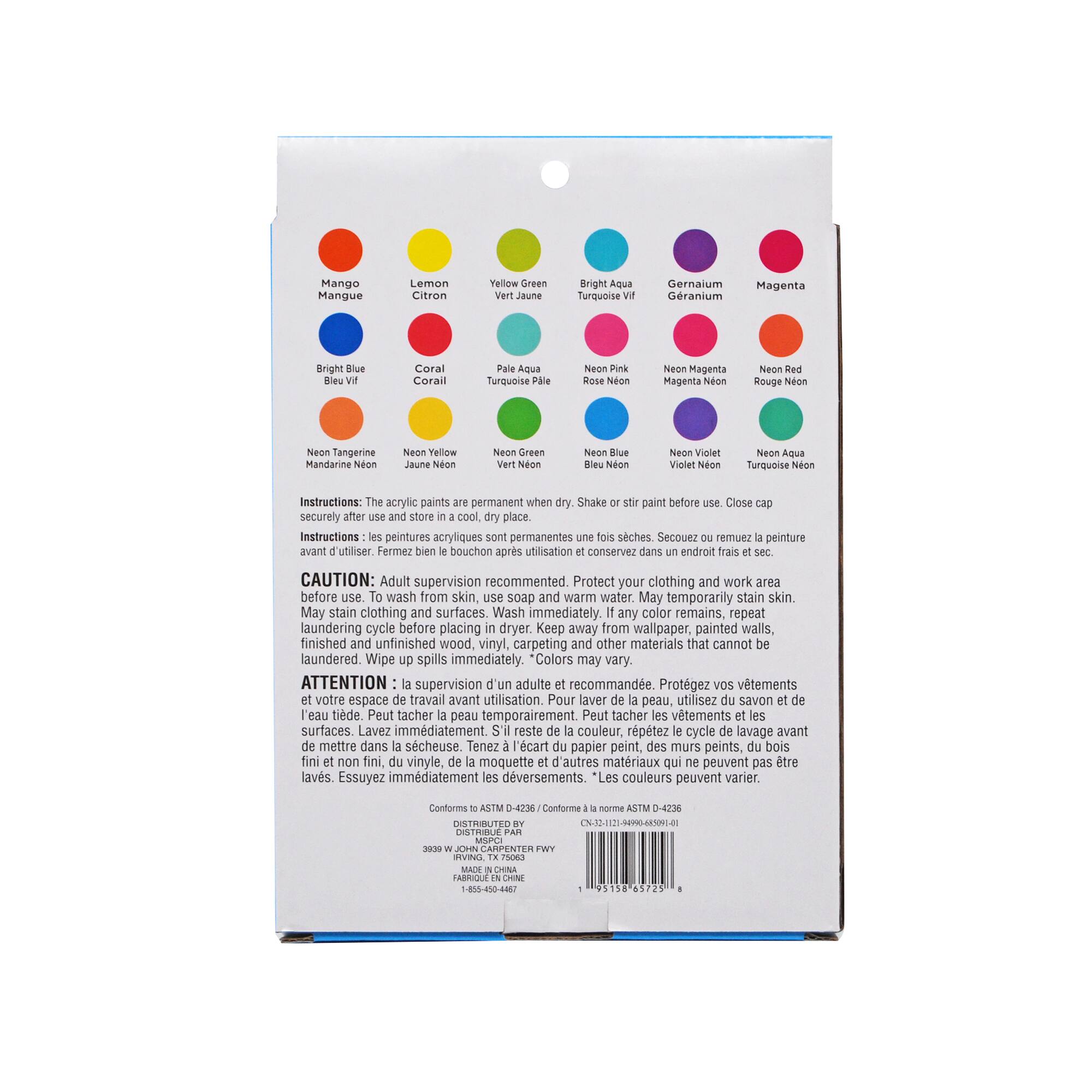 Bright Glitter 18 Color Acrylic Paint Set by Creatology™